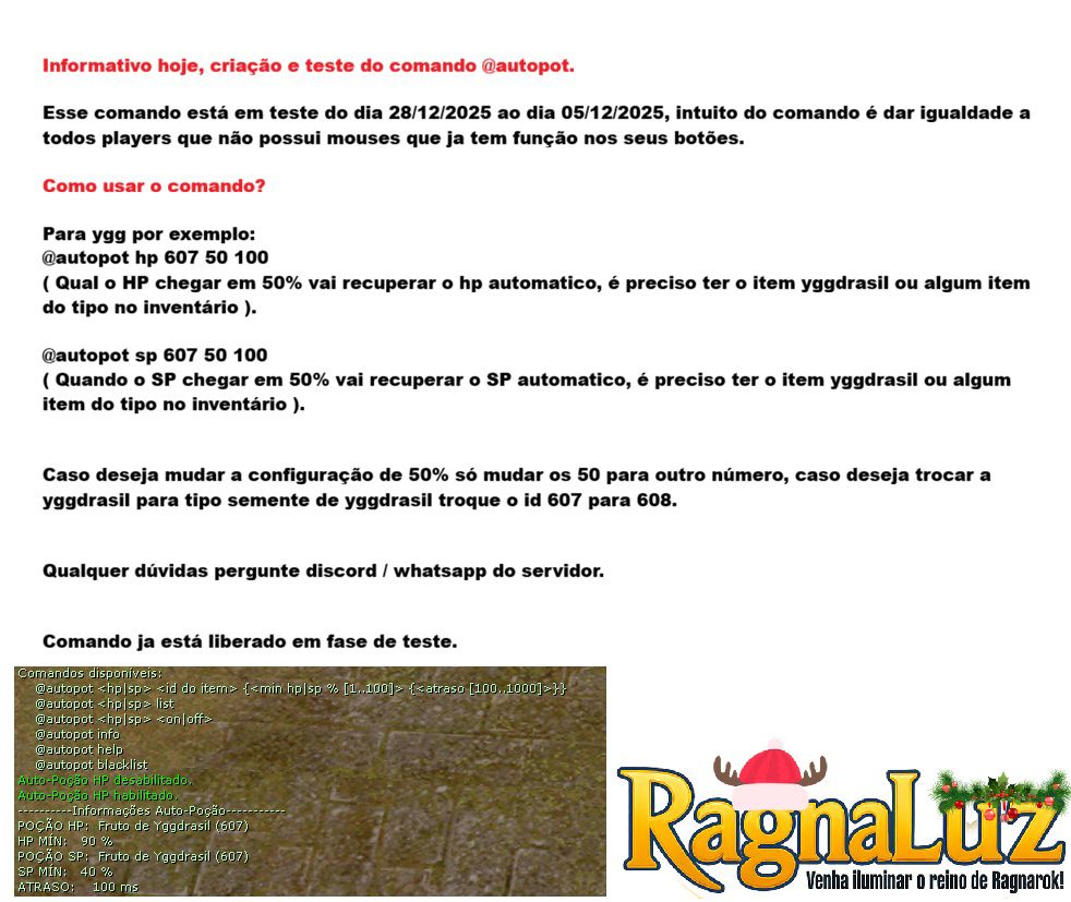 28/12- Liberado comando @autopot por teste, trazendo mais qualidade de vida para todos.